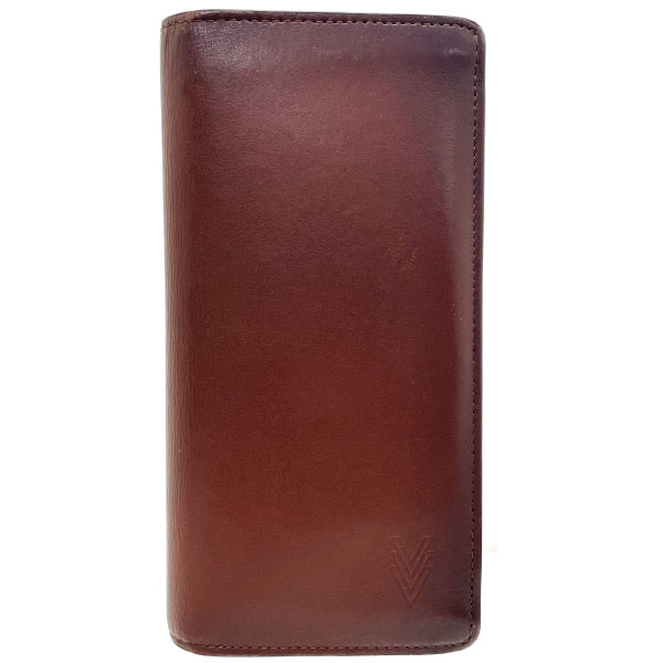ルイヴィトン 長財布 オンブレ ポルト フォイユ ブラザ レザー 革 ブラウン 茶色 M61195 LOUIS VUITTON 二つ折り長財布 ファスナー長財布 ロングウォレット ウォレット サイフ メンズ 紳士 男性 【中古】｜買取横丁 25,752円