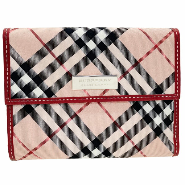 新品同様/未使用級　BURBERRY BLUE LABEL 折り財布　チェック柄 BURBERRY BLUE LABEL - 未使用 BURBERRY BLUE LABEL バーバリー