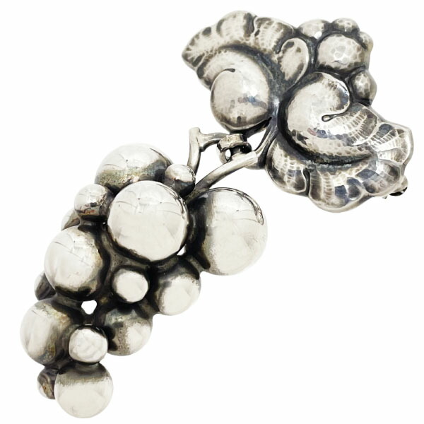 楽天市場】ジョージジェンセン ブローチ ムーンライト グレープ 925