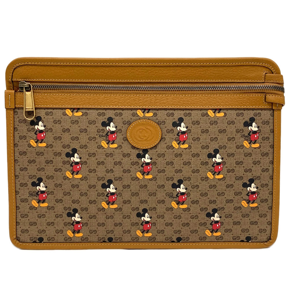 気質アップ】 グッチ バッグ 602552-8559 GUCCIxDISNEY クラッチバッグ