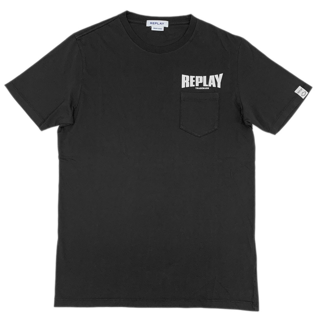 楽天市場】リプレイ Tシャツ M6223 REPLAY メンズ 半袖 丸首 ロゴ