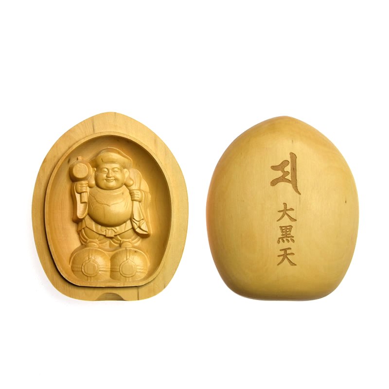 楽天市場】仏像 懐中仏/香合仏 大黒天 白檀 お守り : 栗田こだわり仏像