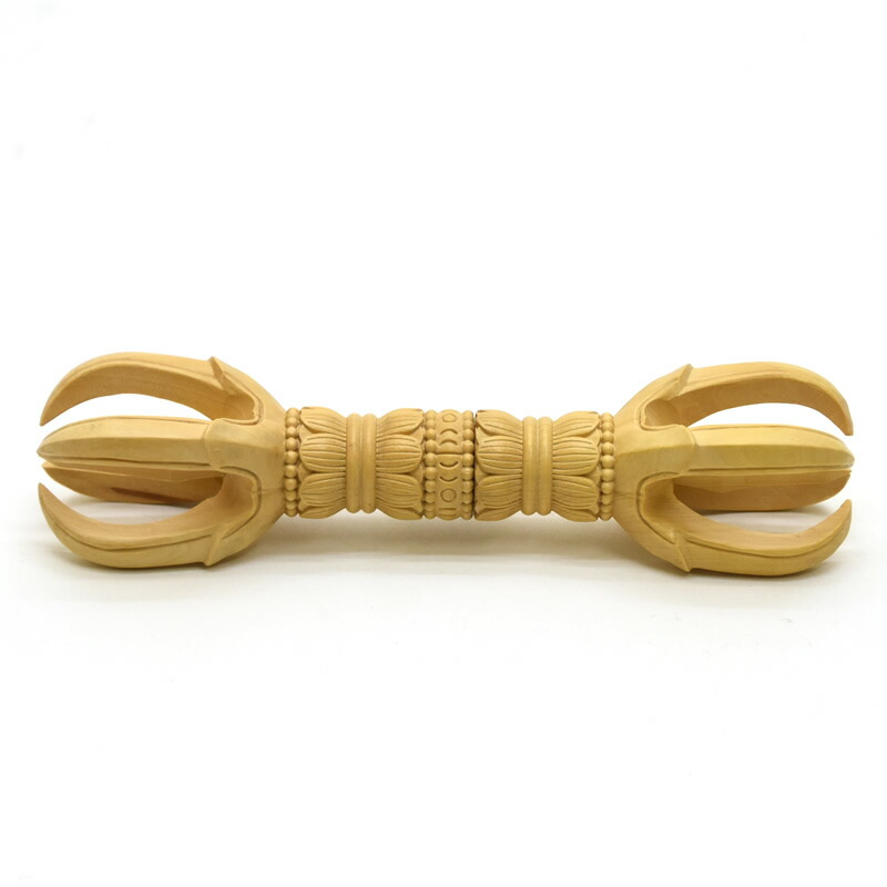 楽天市場】【密教法具】 白檀 独鈷杵（とっこしょ） 不動明王入り 総丈