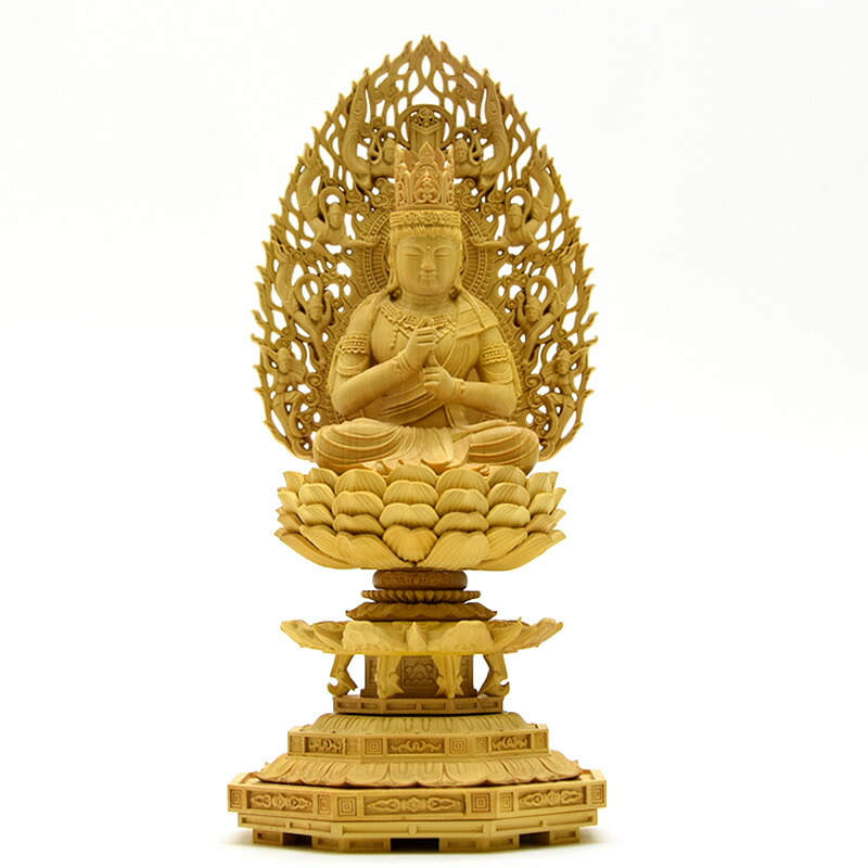 楽天市場】【真言宗】仏像 白檀 大日如来像 八角台座 飛天光背 2寸 2.5