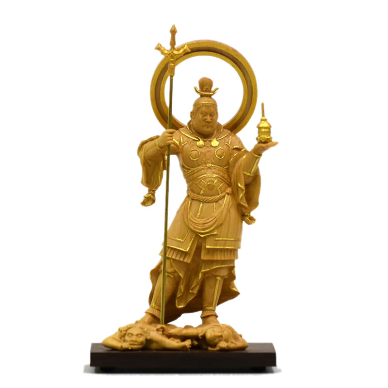 楽天市場】仏画色紙 毘沙門天 送料無料 : 御朱印帳の高野山法徳堂