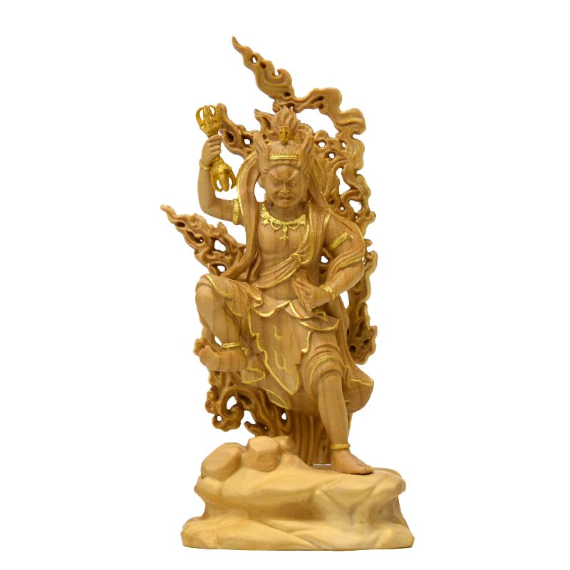 彫像（小） Amazon.co.jp: 極小仏 風神 （木製：ツゲ）＿木彫り 仏像 仏像