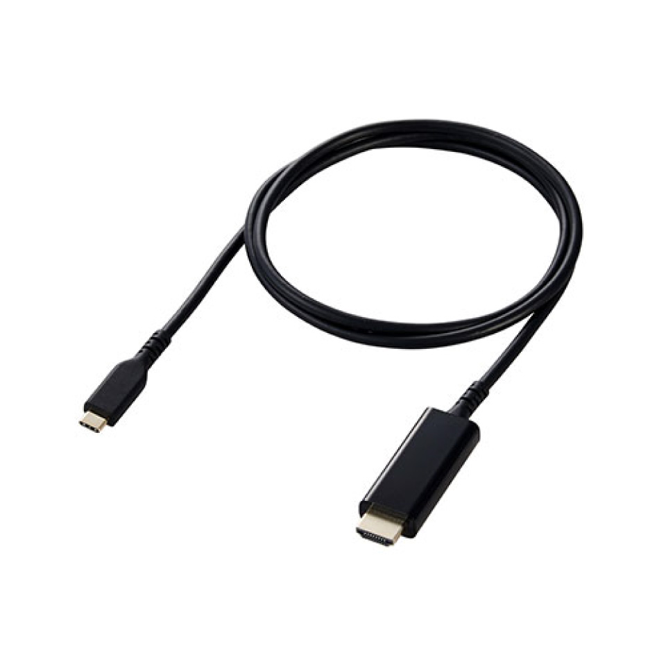 ノーブランド名 有線テレビ HDMI 見せびらかす Type-C 取り替えっこ 高耐久 1m 黒いこと