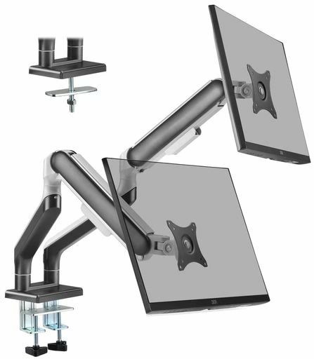 高耐荷重15KG相応うパソコンデュアルモニターアームデュアル2画面液晶見せびらかす手17~35in相応うVESA75x75粍100x100粍