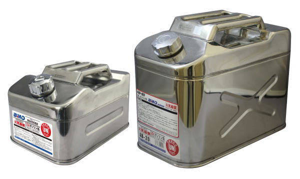 BM-20 20L ステンレスガソリン缶 BM-20 ステンレスタンク 1個 BMO JAPAN(ビーエムオージャパン