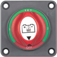 BEPマリン　BEP　MARINE埋込型コンパクトバッテリースイッチ　701S-PM　（1-2-BOTH-OFF）　B701SPD｜マリン用品の海遊社　店