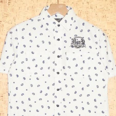 ９ＭＩＣＲＯＰＨＯＮＥＳ ［ナインマイクロフォンズ］　半袖シャツ NMF3073 PAISLEY SHIRT S/S -POWER OF WILL-
