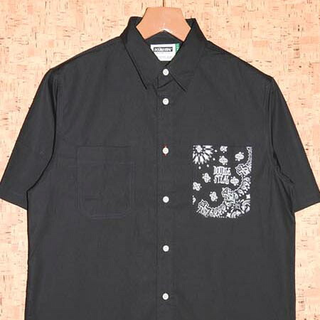 ＤＯＵＢＬＥ ＳＴＥＡＬ ［ダブルスチール写真］ 半袖プルオーバー\u003cBR\u003e752-35007 BANDANA POCKET SHIRT
