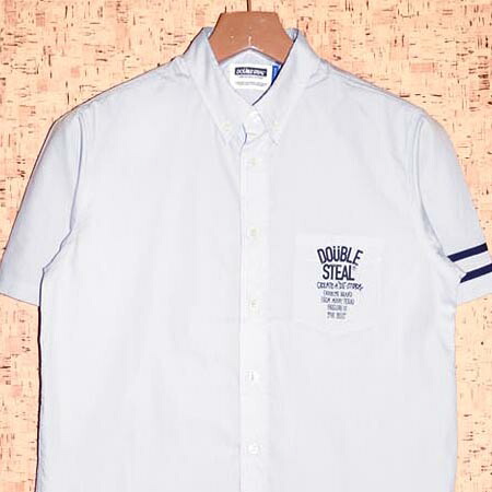 ＤＯＵＢＬＥ ＳＴＥＡＬ ［ダブルスチール写真］ 半袖プルオーバー\u003cBR\u003e753-35008 PIN LINE B.D SHIRT