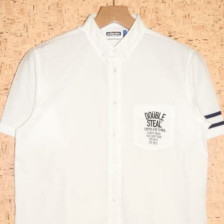 ＤＯＵＢＬＥ ＳＴＥＡＬ ［ダブルスチール写真］ 半袖プルオーバー\u003cBR\u003e753-35008 PIN LINE B.D SHIRT