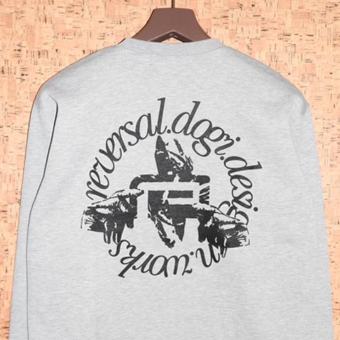 ＲＥＶＥＲＳＡＬ ［ リバー類人猿 ］ 調教師\u003cBR\u003eCIRCLE LOGO FLEECE CREW NECK トップス-メンズファッション-スウェット・トレーナー