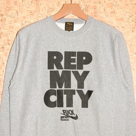 ＷＨＯＬＥＮＩＮＥ ［ホールナイン］ トレーナーWCS003-H1617 REP MY CITY CREW NECK SWEATSHIRT｜Men&rsquo;s Wear K.A.J 11,840円