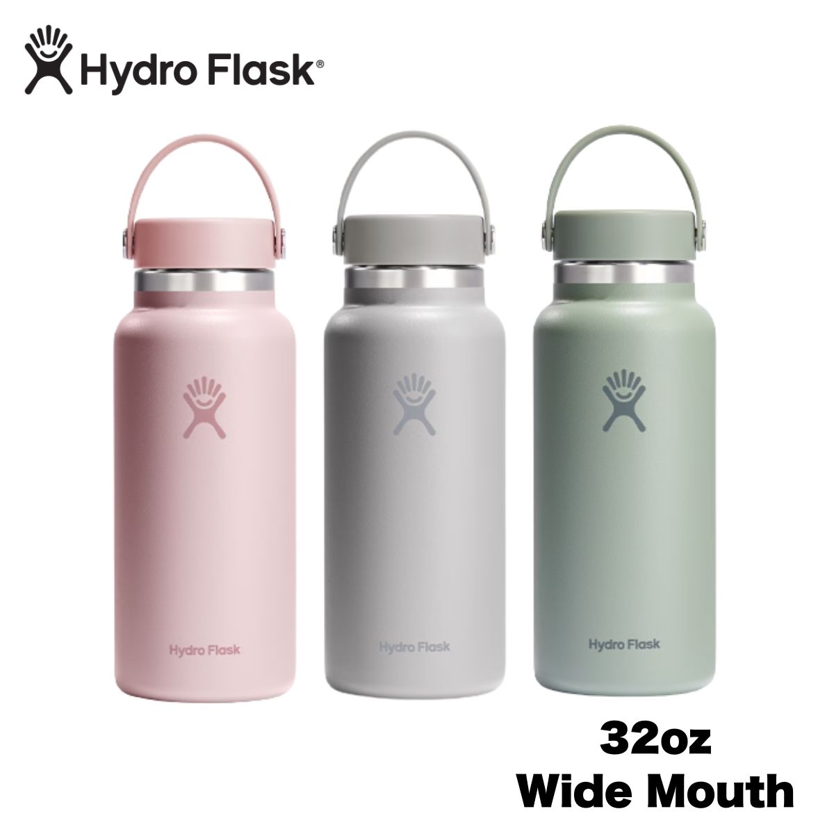 ハイドロフラスク 32oz タンブラー ハイドロ 946ml ワイドマウス 水筒 ステンレスボトル 保冷 保温 おしゃれ マイボトル 通勤 通学 Wide Mouth Hydro Flask W32BTS W32CTS 大容量 キャンプ アウトドア 運動会