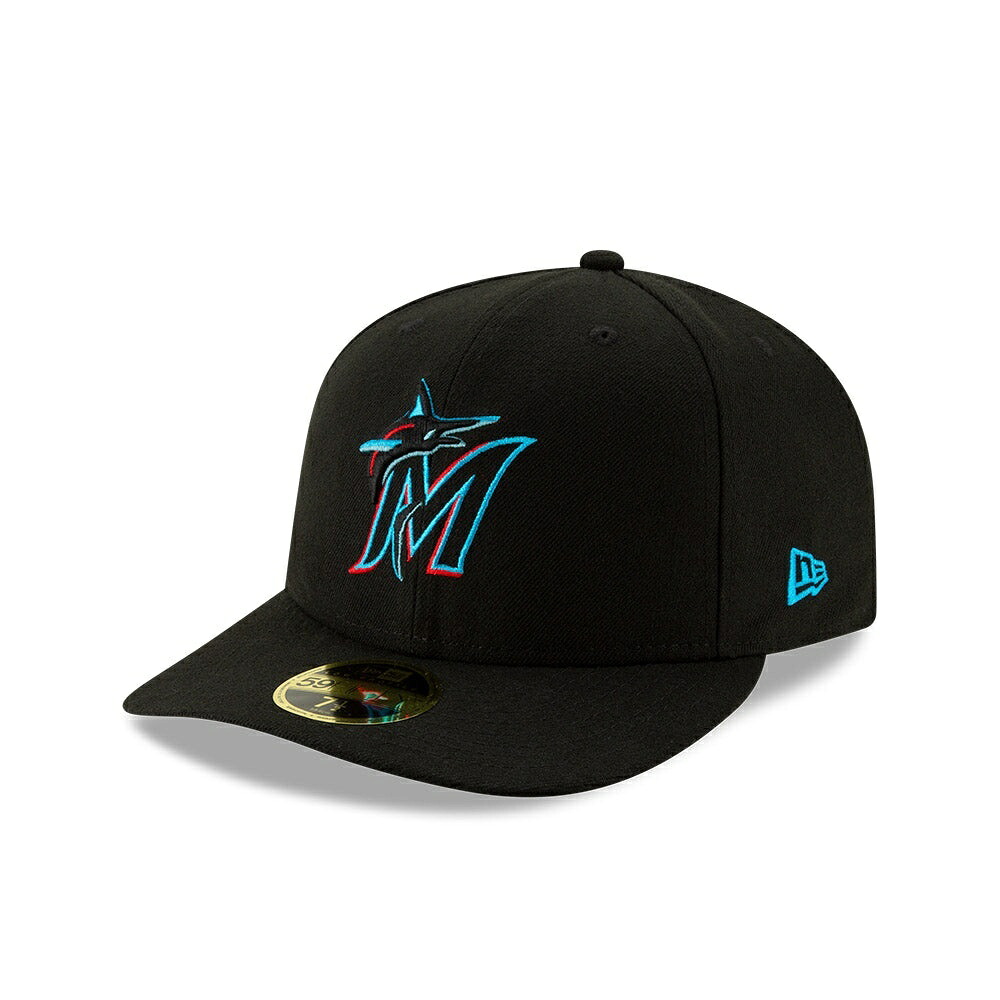 ニューエラ NEWERA LP 59FIFTY MLBオンフィールド マイアミ・マーリンズ ゲーム 14524667 ブラック 帽子 ストリート カジュアル アウトドア ゴルフ ダンス ハット ヒップホップ ヘッドウェア ベースボールキャップ