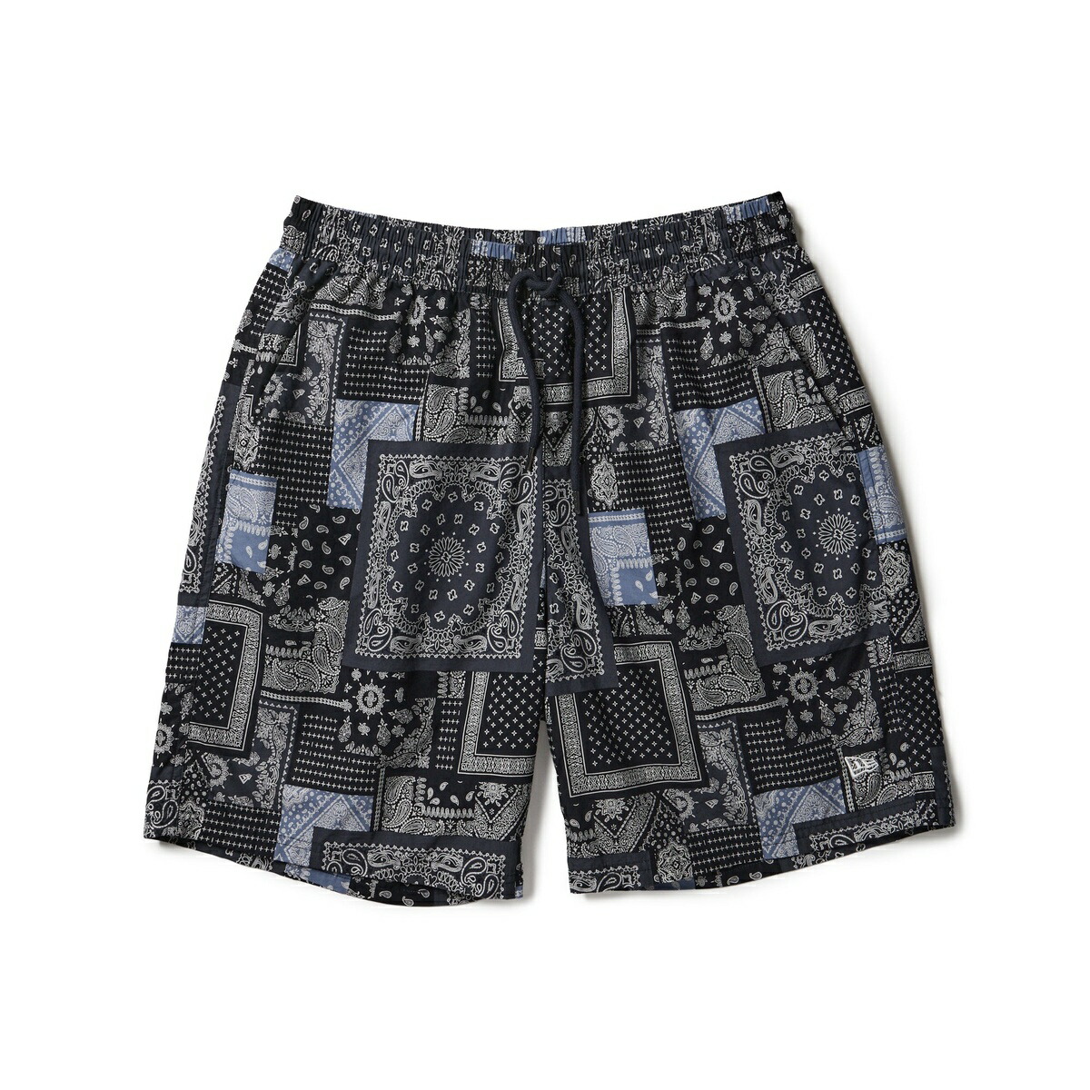 ニューエラ NEWERA イージー ショートパンツ Oriental Paisley ネイビー 14856741 綿 メンズ ボトムス ズボン オーバーサイズ ストリート ワイドパンツ カジュアル 脚長 アウトドア スタイルアップ