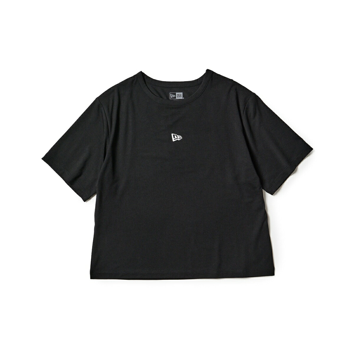 ニューエラ NEWERA Women's 半袖 テック Tシャツ ショートレングス カッティング デザイン ブラック パフォーマンスアパレル 14744476 ポリエステル/レーヨン/ポリウレタン レディース ストリート カジュアル アウトドア