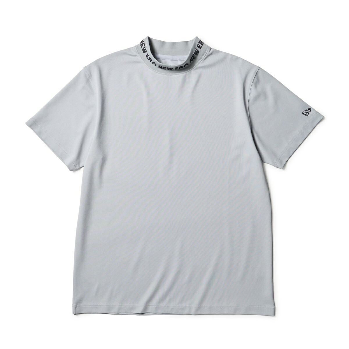 ニューエラ NEWERA 半袖 ミッドネック Tシャツ 鹿の子 グレー ゴルフ 14859932 綿/ポリエステル/ポリウレタン メンズ ストリート カジュアル 長袖 アウトドア シンプル ダンス ビッグシルエット