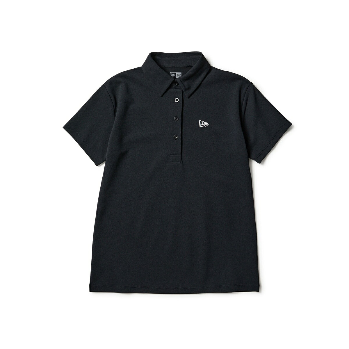 ニューエラ NEWERA Women’s 半袖 鹿の子 ポロシャツ Vertical Logo ブラック ゴルフ 14859880 ポリエステル レディース ストリート カジュアル アウトドア ダンス ヒップホップ 長袖 オーバーサイズ