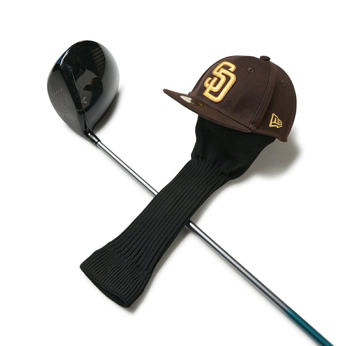 ニューエラ NEWERA ヘッドカバー サンディエゴ･パドレス ドライバー用 バーントウッド ゴルフ 14747168 ブラウン ポリエステル ストリート カジュアル アウトドア ダンス ヒップホップ HIPHOP スポーツ
