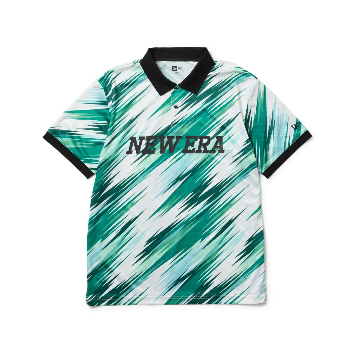 ニューエラ NEWERA 半袖 鹿の子 ポロシャツ Palm Leaf Camo エメラルドグリーン ゴルフ 14391487 ポリエステル メンズ ストリート カジュアル 長袖 アウトドア シンプル ダンス ビッグシルエット オーバーサイズ