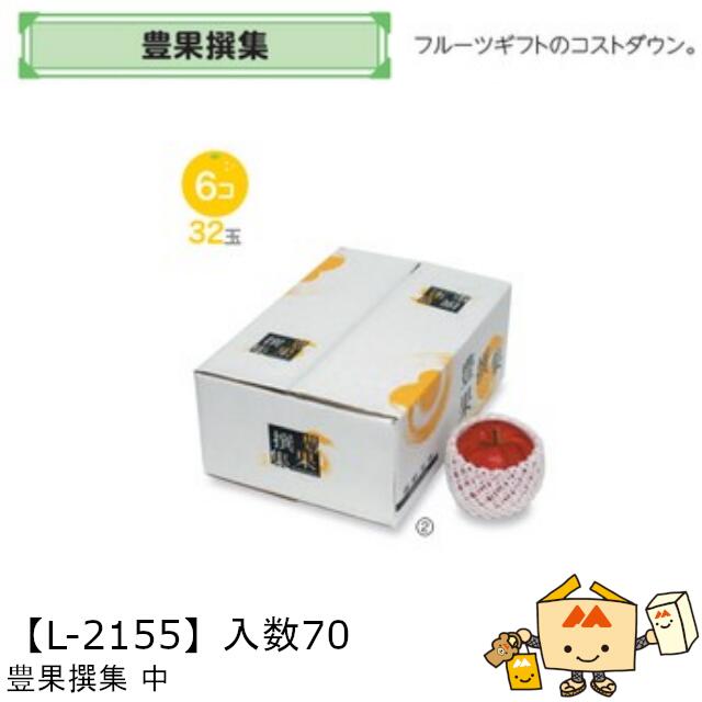 【個人宅不可】フルーツ 宅配ギフトBOX 豊果撰集 中 品番L-2155 ケース販売 入数70 サイズ330×220×115mm 送料無料 ヤマニパッケージ ヤマニ 紙 ダンボール マンゴー みかん オレンジ 柿 りんご 林檎 もも 桃 詰め合わせ 配送 80サイズ 社内0200070102210