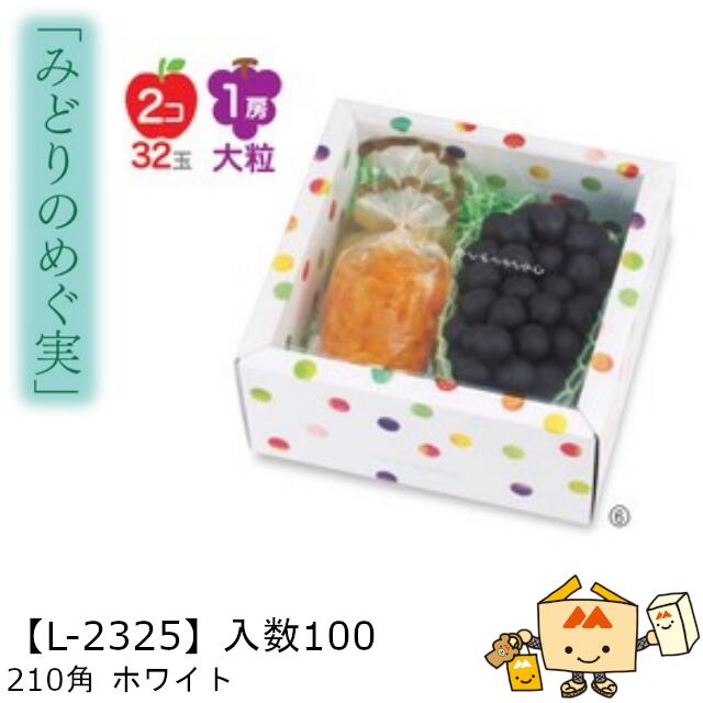 楽天市場】【個人宅不可】フルーツ 中身が見える箱 みどりのめぐ実 2P