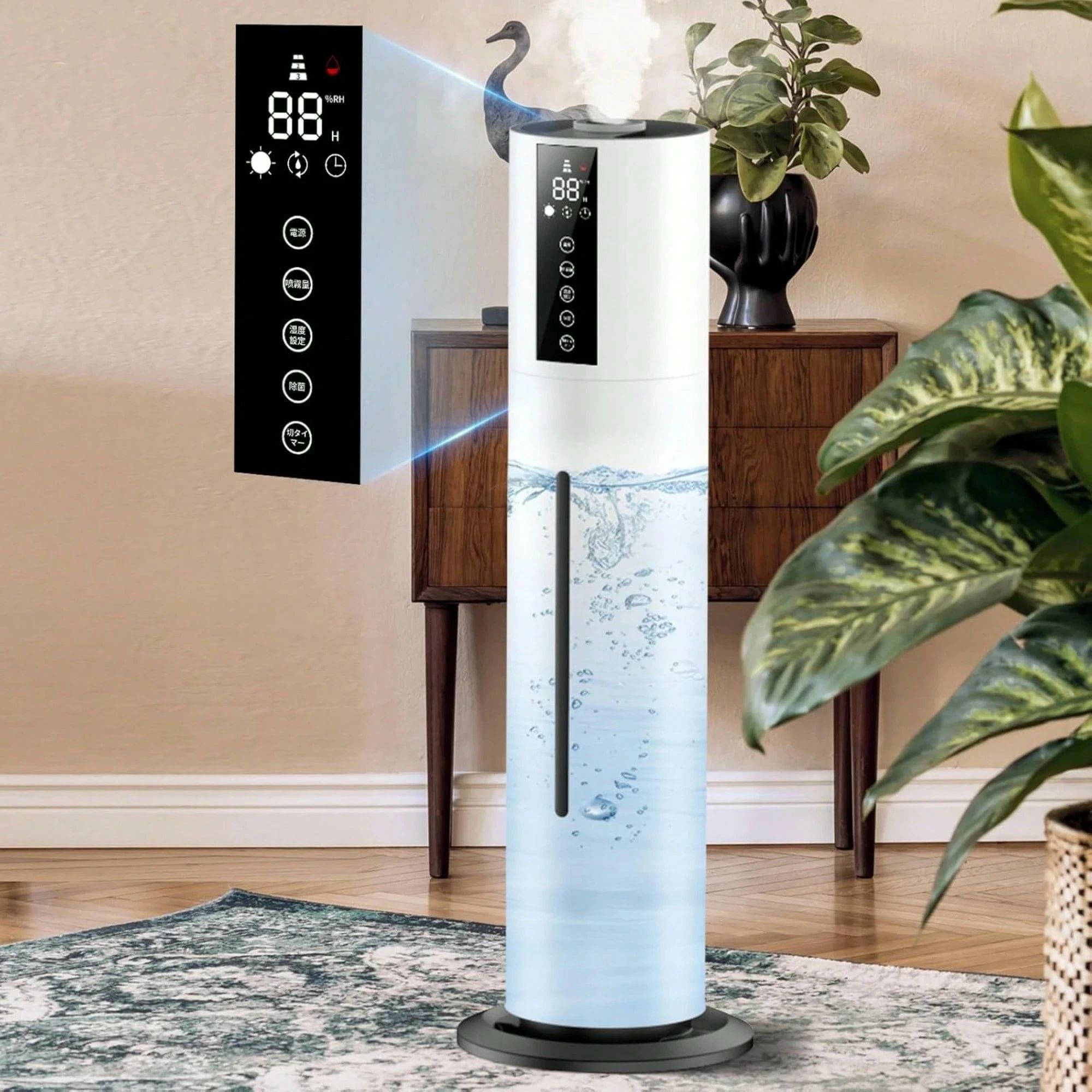 【8L超大容量加湿器】静音設計＆LEDディスプレイ搭載最大48時間連続使用可能！｜KAJOU SHOP