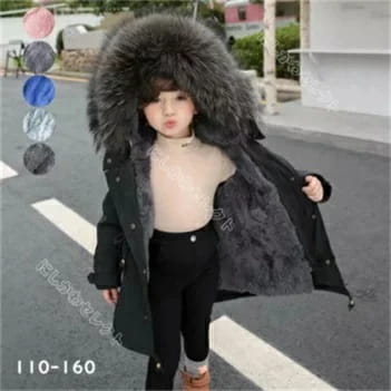 【送料無料】子供服 男の子/女の子コート キッズ ロングコート 大きいサイズ フード付き 裏起毛 ファー ジャケット ベビー 子供モッズコート 中綿ジャケット アウター ファーコート 通園 通学 ふわふわ ブルゾン 無地 厚手 暖かい 韓国風