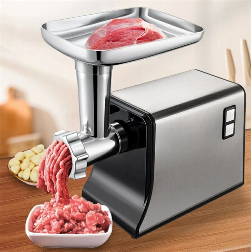 激しくお勧め 電動ミンサー ミンチ機 肉挽き器 110v ノズル付 羶肉粉砕機 蔬菜みじん切り器 腸詰機 ミートミンサー