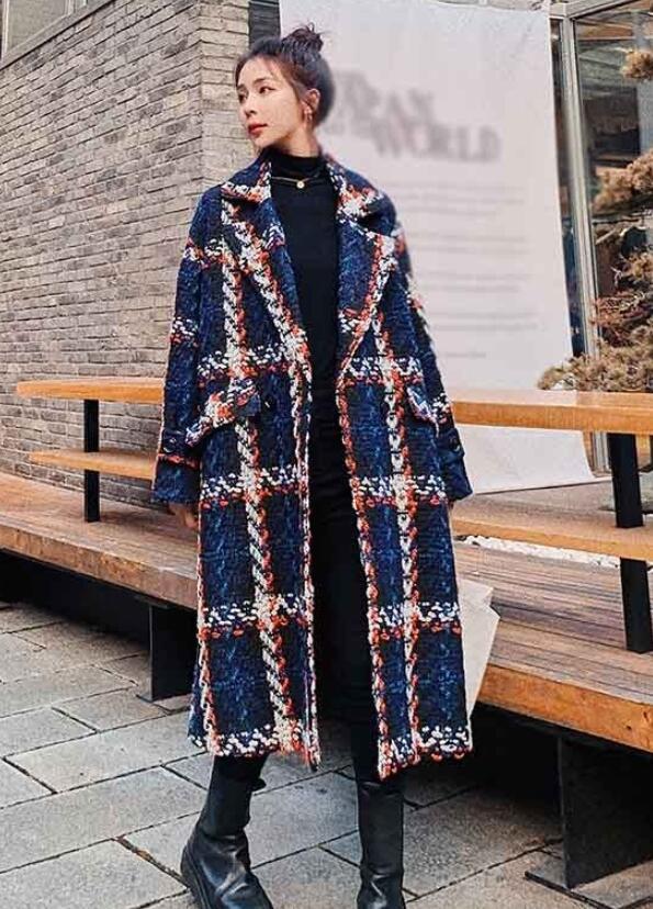 レディース ロングコート チェック柄 コクーンコート ロップショルダー 小さいサイズ 大きいサイズ 秋冬 冬服 オーバーサイズ カジュアル あったか 暖かい きれいめ テーラード 無地 着痩せ 体型カバー 通勤 結婚式 二次会 韓国 ネイビー XS-3L 人気デザイン 保温性抜群 着心