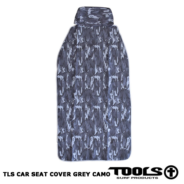 1122円 大幅値下げランキング TLS CAR SEAT COVER GREY CAMOシートカバー グレーカモサイズ 600 x 1280mm車内 シートカバーサーフィン車内用 濡れたまま