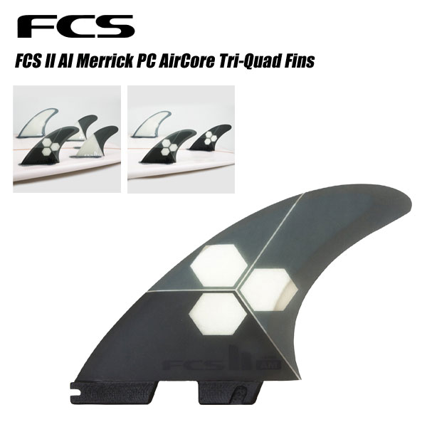 FCS II AirCore Al FCS2 Finsサーフィン Merrick PC Tri-Quad ショートボード付け具 トライフィン フィン  40％OFFの激安セール Al