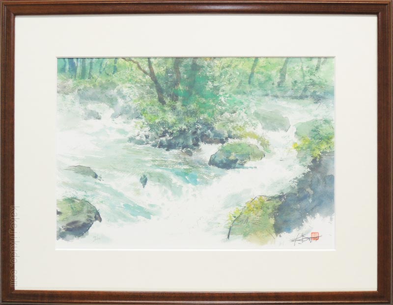 楽天市場】奥津 国道 絵画・アート(版画額装品)/ラ・ペリエールの丘