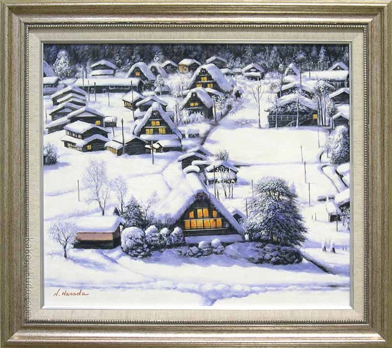 超美品 本日限定価格❣️手描き油絵~冬樹(リビング) 楽天市場】絵画 油絵 妻籠宿（つまごじゅく） （澤井進） 送料無料