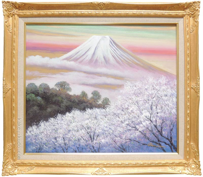 楽天市場】油絵 角館の桜 寺井孝作品 F20サイズ 肉筆油絵 油彩
