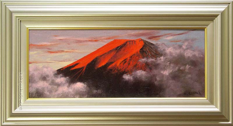 楽天市場】絵画 油絵 富士山 （土屋茂） WF3号 送料無料 【海・山
