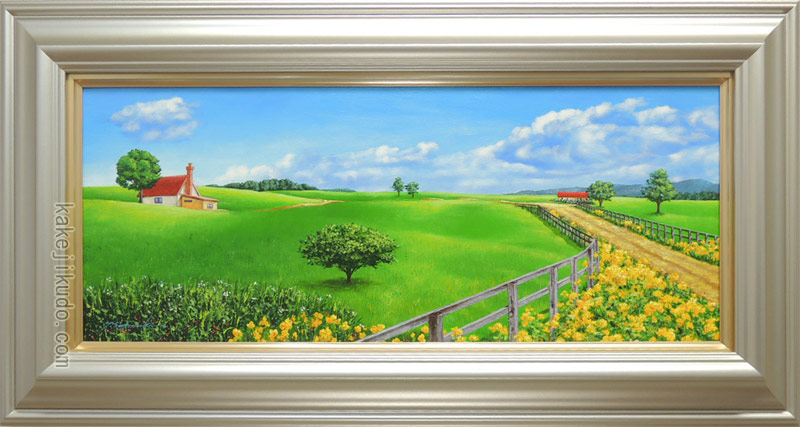 絵画 風景画 油絵 肉筆油彩画 地中海への道 王群作 楽天市場】絵画 風景画 油絵 肉筆油彩画 地中海への道 王群作