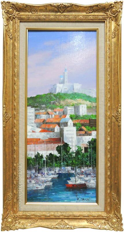 楽天市場】絵画 油絵 マルセイユ （酒井健吉） 送料無料 【肉筆