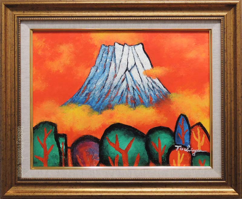 土屋茂 赤富士 油彩SM 風景画 富士山 霊峰 夕景 原画 絵画 真作保証 楽天市場】絵画 油絵 富士山 (土屋茂) WF3号 送料無料 【海