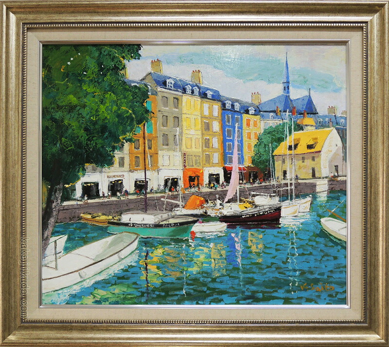 楽天市場】絵画 油絵 オンフルール （黒沢久） 送料無料 【肉筆