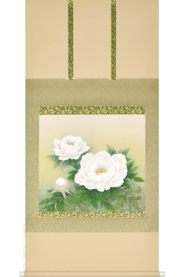 楽天市場】掛け軸 四季草花 （横山香秋） 送料無料 【掛軸】【一間床