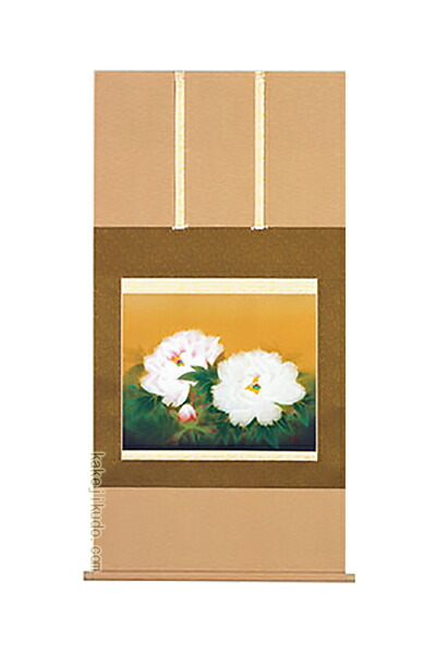 2702 中沢勝「牡丹」 共箱 肉筆 絹本 日本画 掛軸 縁起物 おもてなし 楽天市場】掛け軸 掛軸（かけじく） 牡丹（藤田 真穂） 全国送料無料