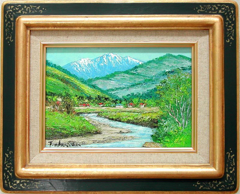 楽天市場】絵画 油絵 木曽 駒ヶ岳 （岡島哲夫） 送料無料 【海