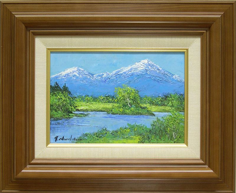 楽天市場】絵画 油絵 木曽 駒ヶ岳 （岡島哲夫） 送料無料 【海