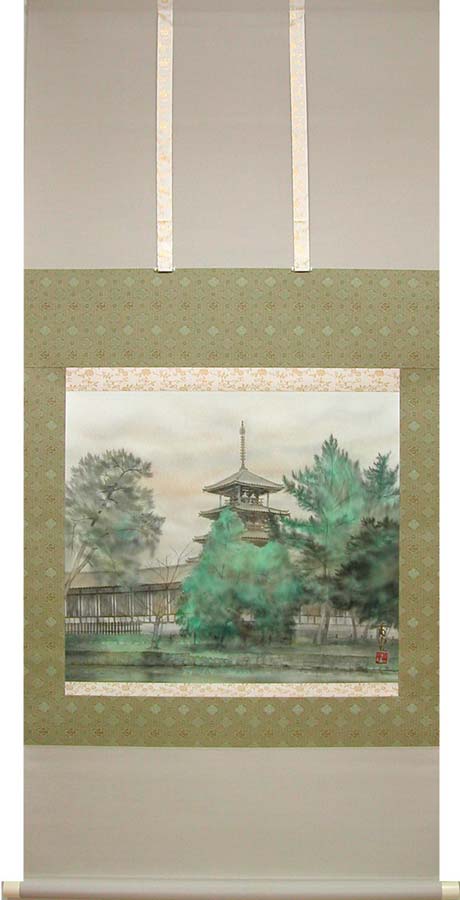 楽天市場】掛け軸 六地蔵 (久松誠一) 送料無料 【掛軸】【半間床】【丈