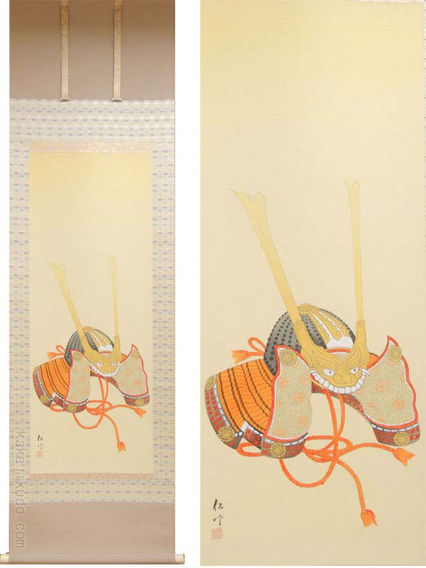 楽天市場】掛け軸 兜（掛軸小物なし） 送料無料 【掛軸】 : 掛け軸